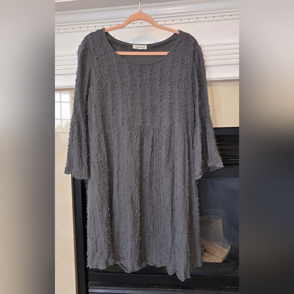 Indigo Soul Charcoal Tunic / Dress Large